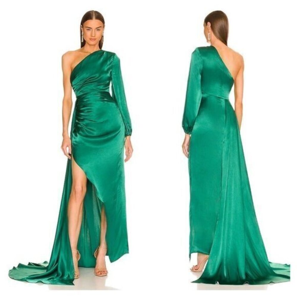 Michael Costello x REVOLVE Heather Gown - Green